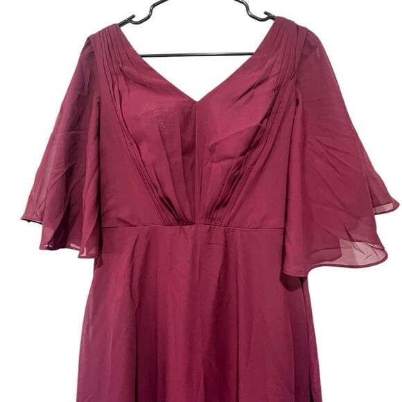Lavetir Mother of the Bride or Bridesmaid Dress - Burgundy, Size 4, NWT - Picture 2 of 14